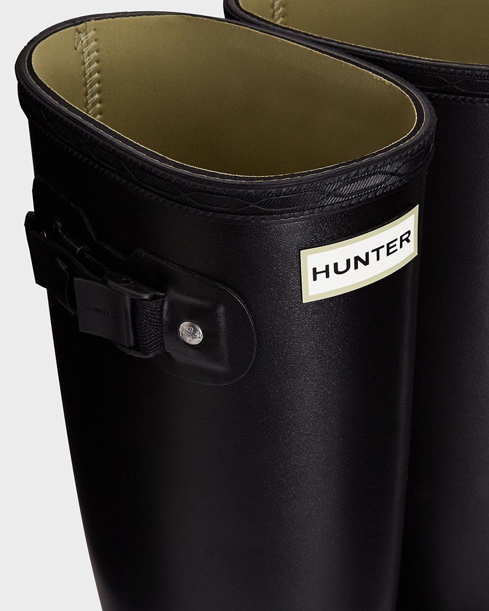 Hoge Regenlaarzen Dames - Hunter Norris Field Neoprene Lined - Zwart - 70OJZSAPB